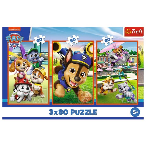 Puzzle - 3x80 - Psia zgraja - Viacom PAW Patrol 34886
