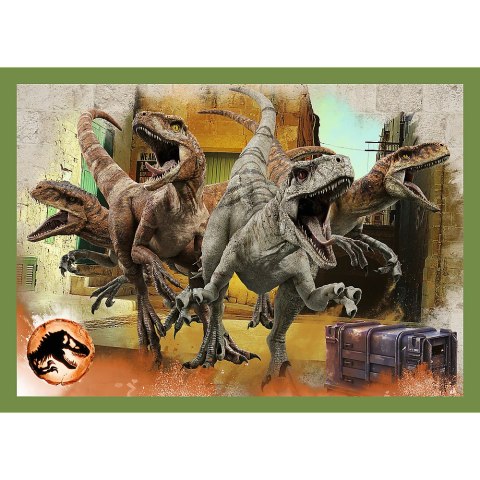 Puzzle - 4w1 - Groźne dinozaury - Universal Jurassic World 34607