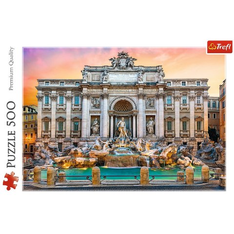 Puzzle 500 el. Fontanna di Trevi, Rzym 37292
