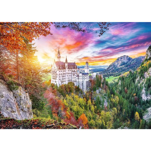 Puzzle 500 el. Widok na zamek Neuschwanstein, Niemcy 37427