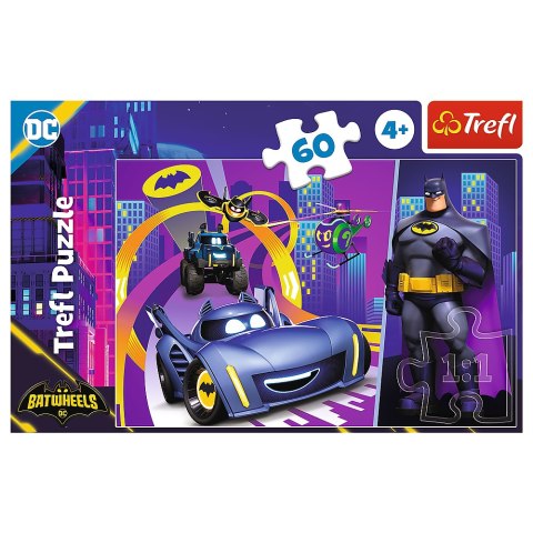 Puzzle - 60 - Batman i jego pojazdy / Warner Batwheels 17400