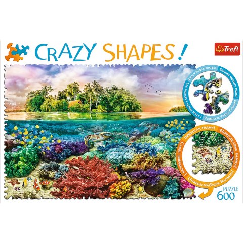 Puzzle - 600 Crazy Shapes - Tropikalna wyspa 11113