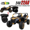 Zestaw Przyczepa + MEGA Buggy ATV Racing 4x4 ZLOTY 24V 22Ah