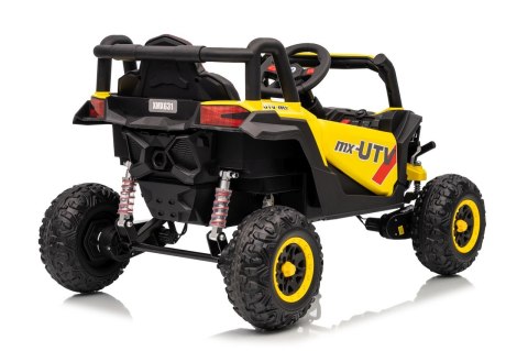 Autko na akumulator Buggy Madman UTV-MX 4x4 Żółty