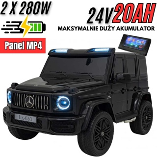 Pojazd Mercedes Benz G63 AMG XXL STRONG MP4 Czarny