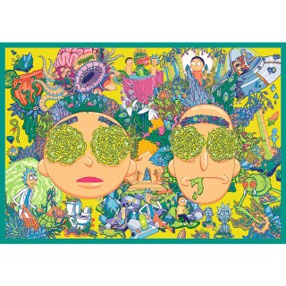 Puzzle - 4x250 - Zakręcony świat Ricka i Morty'ego - Warner Rick and Morty Trefl 13338