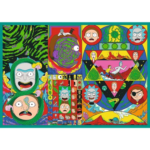 Puzzle - 4x250 - Zakręcony świat Ricka i Morty'ego - Warner Rick and Morty Trefl 13338