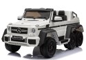 Pojazd Na Akumulator Mercedes G63 6x6 Biały + MP4