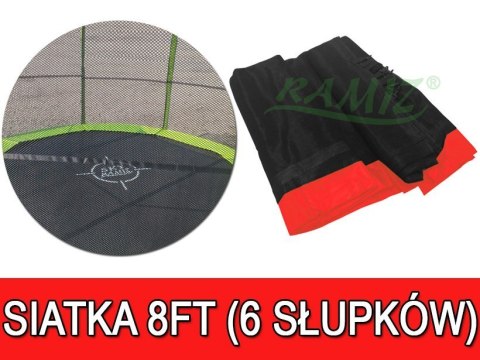 Siatka do Trampoliny 8FT Czerwona