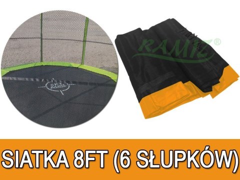 Siatka do Trampoliny 8FT Pomarańczowy