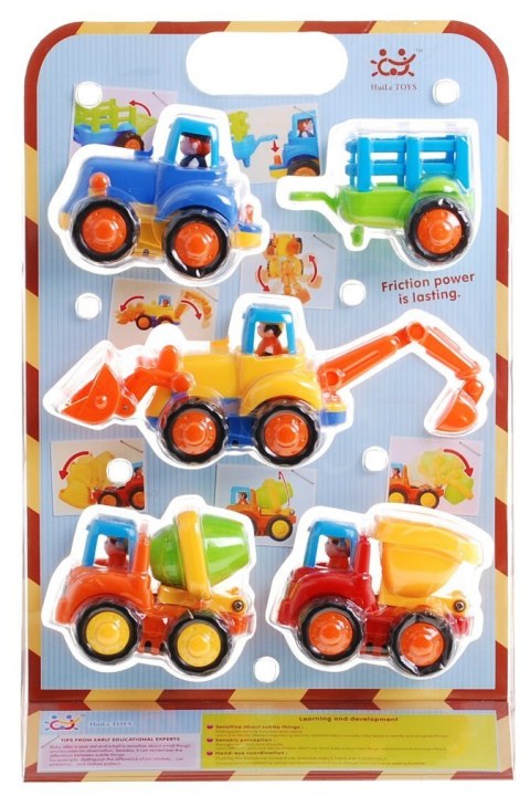 Zestaw 4 Pojazdów Z Napędem