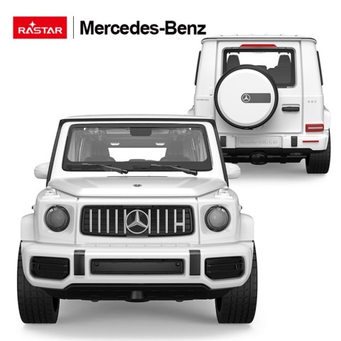 Autko Metalowe 1/32 Mercedes-Benz AMG G63 z Dźwiękiem Białe RASTAR