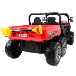 BUGGY 6 KOŁOWY DLA 2 DZIECI, ELEKTRYCZNA WYWROTKA, MIĘKKIE KOŁA, MIĘKKIE SIEDZENIE, 400 WAT/XMX623B