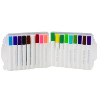 Zestaw Pisaków Markerów Akrelowych W Organizerze 18szt.