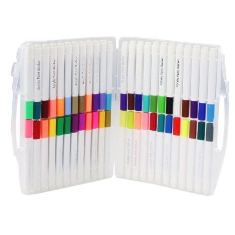 Zestaw Pisaków Markerów Akrelowych W Organizerze 48szt.
