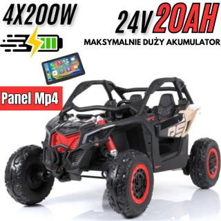 Auto Na Akumulator Buggy CAN-AM RS DK-CA001 + PANEL MP4 24V20AH 4x4