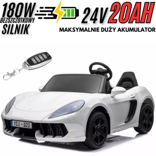 Auto na akumulator XXL PERFECTA 24V + bezszczotkowy silnik 180W + PILOT AWARYJNY