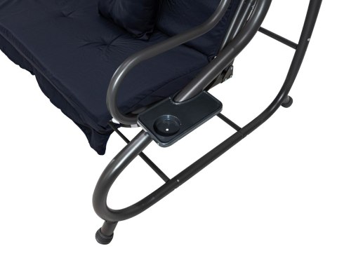 Huśtawka Ogrodowa Siedzisko Textylina 2x1 Granatowa