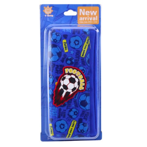 Piórnik Organizer Szkolny z Piłką Nożną Niebieski