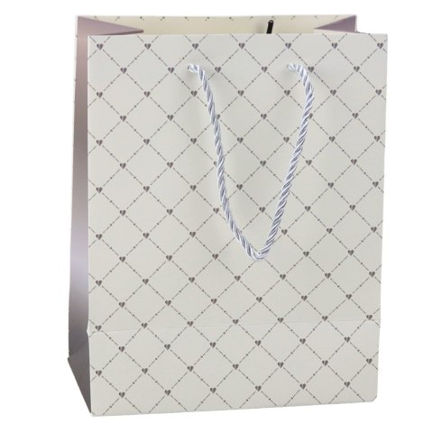 Torba Prezentowa Papierowa Błyszczące Serduszka 23 x 18 x 10,5 cm