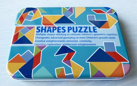 Zestaw Kolorowych Puzzli Kształtów