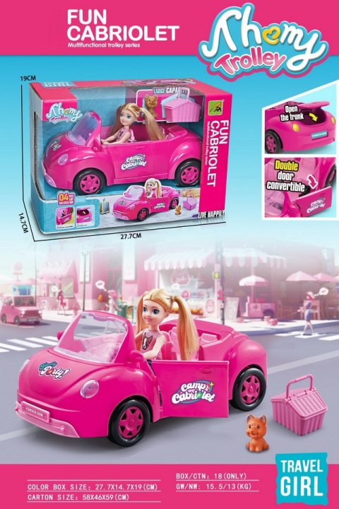Zestaw Lalka i Auto + Akcesoria