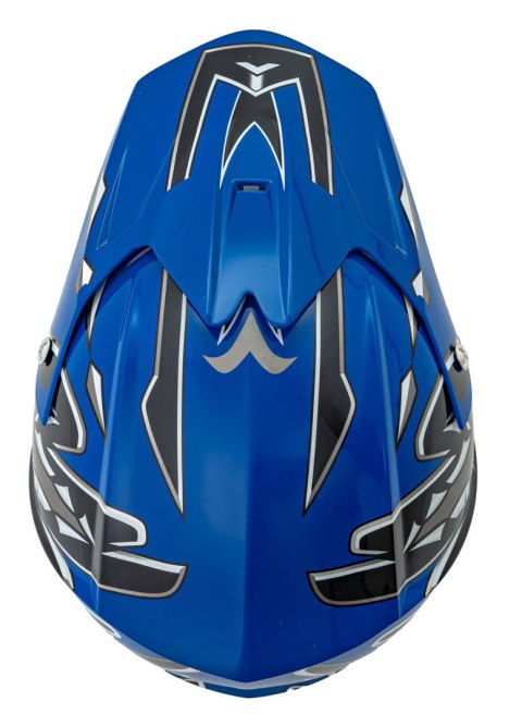 Kask Motocyklowy Enduro Niebieski M