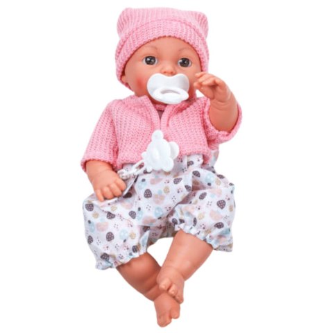 Lalka Bobas Chłopiec Czapka Sweterek Smoczek Dźwięki