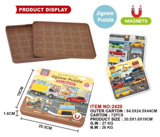 Magnetyczny Zestaw Puzzle Miasto