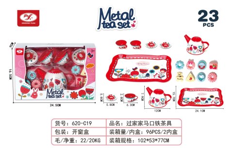 Metalowy Zestaw do Herbaty