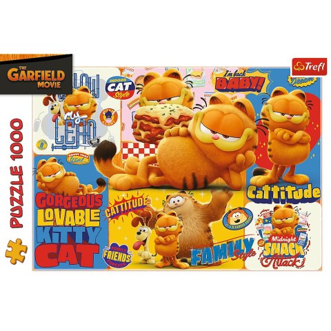 Puzzle - 1000 - Przygody Garfielda - Garfield Trefl 10935