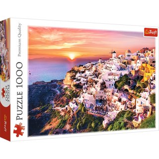 Puzzle - 1000 - Zachód słońca nad Santorini - 500 px - Trefl 10435