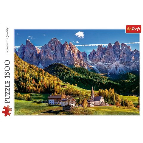 Puzzle - 1500 - Dolina Val di Funes, Dolomity, Włochy Trefl 26163