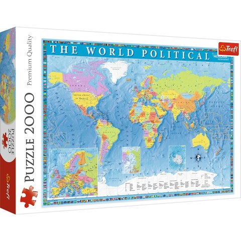 Puzzle - 2000 - Polityczna mapa świata - 27099
