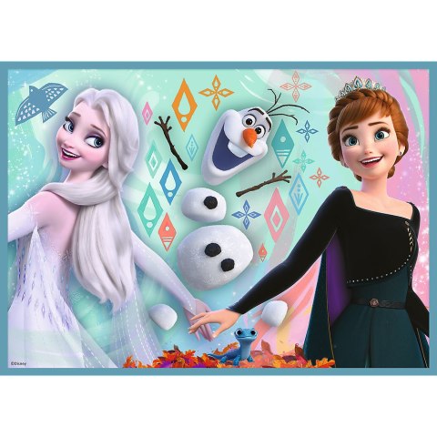 Puzzle - 4w1 (12, 15, 20, 24) - Niezwykły świat Frozen - Trefl 34381