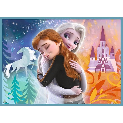 Puzzle - 4w1 (12, 15, 20, 24) - Niezwykły świat Frozen - Trefl 34381