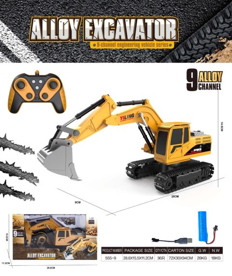 R/C Koparka na Gąsienicach