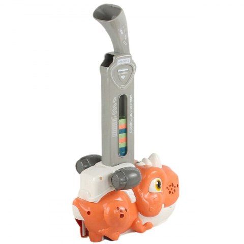 WOOPIE Elektryczna Ciuchcia Lokomotywa do Klocków Domino Dinozaur Pomarańczowy - 3szt.