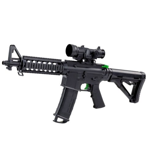 Karabin Szturmowy Na Kulki Wodne Hydrożelowe Celownik Okulary Czarny 86cm