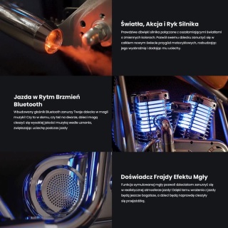 Motor Hyper Gogo Pioneer 12 Plus Elektryczny Dla Dzieci do 16km/h pomrańczowy