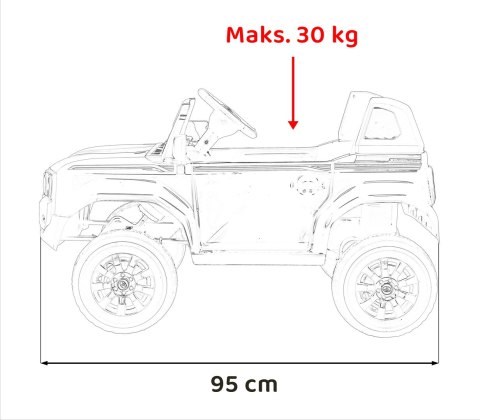 Pojazd Toyota PRADO Różowy