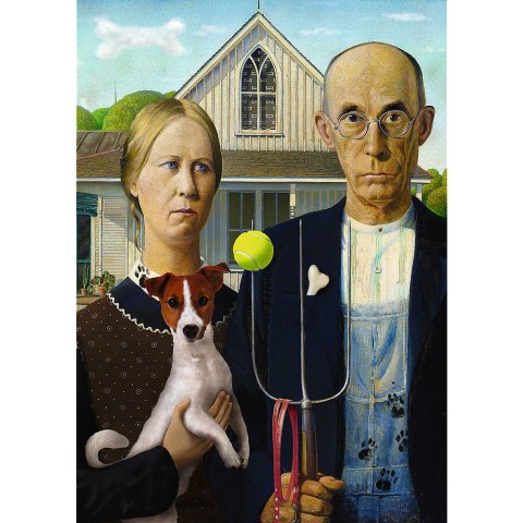Puzzle - 500 - American Gothic: Psia EdycjaFSC MIX 70% 37526