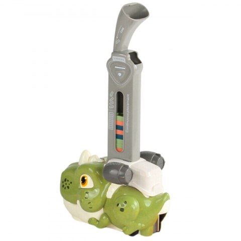 WOOPIE Elektryczna Ciuchcia Lokomotywa do Klocków Domino Dinozaur Zielony - ZESTAW 8 SZT.