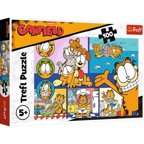 Puzzle - 100 - Leniwy Garfield Trefl 16521