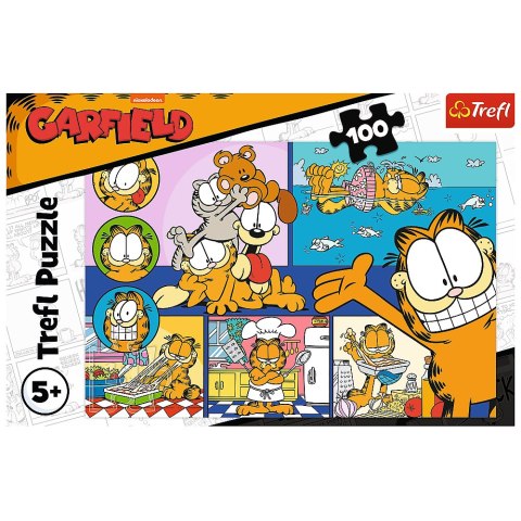 Puzzle - 100 - Leniwy Garfield Trefl 16521