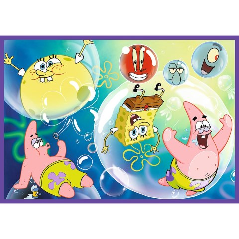 Puzzle - 4x250 - Szalony świat Sponge Boba Trefl 13342