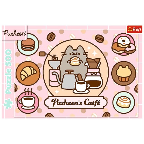 Puzzle - 500 - Pusheen w kawiarni Trefl 37528