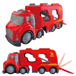 WOOPIE Duża Czerwona Laweta City Truck Efekty Dźwiękowe i Świetlne