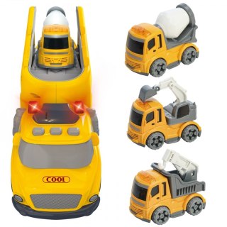 WOOPIE Duża Żółta Laweta City Truck Efekty Dźwiękowe i Świetlne