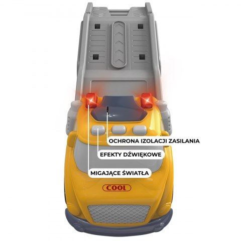 WOOPIE Żółta Laweta City Truck Efekty Dźwiękowe i Świetlne